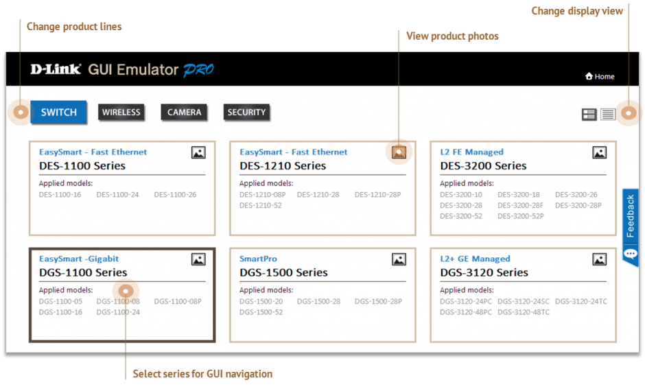 GUI overview